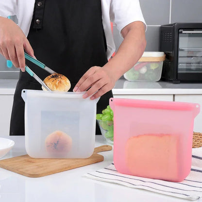 Silicone Food Storage Containers Reusable Bag