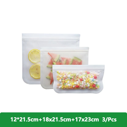 1/2/3/5Pcs Reusable Food Freezer Bags