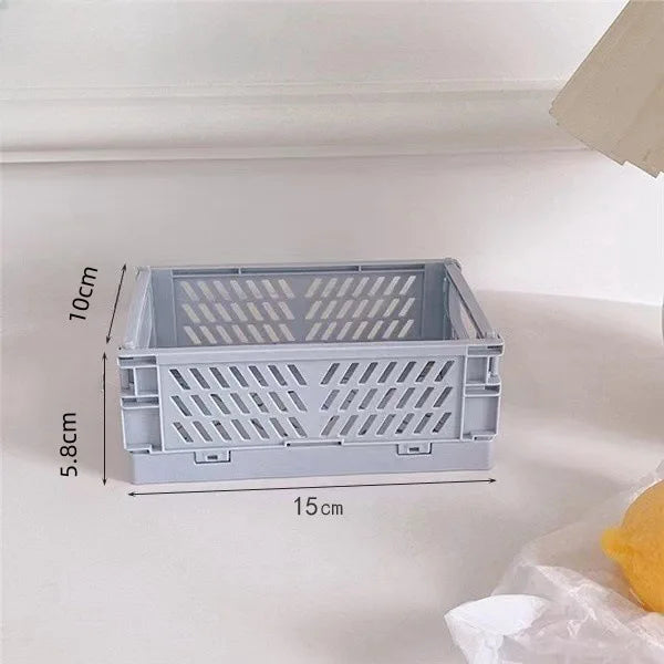 Plastic Foldable Storage Crate Bin
