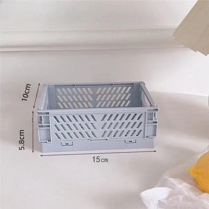 Plastic Foldable Storage Crate Bin