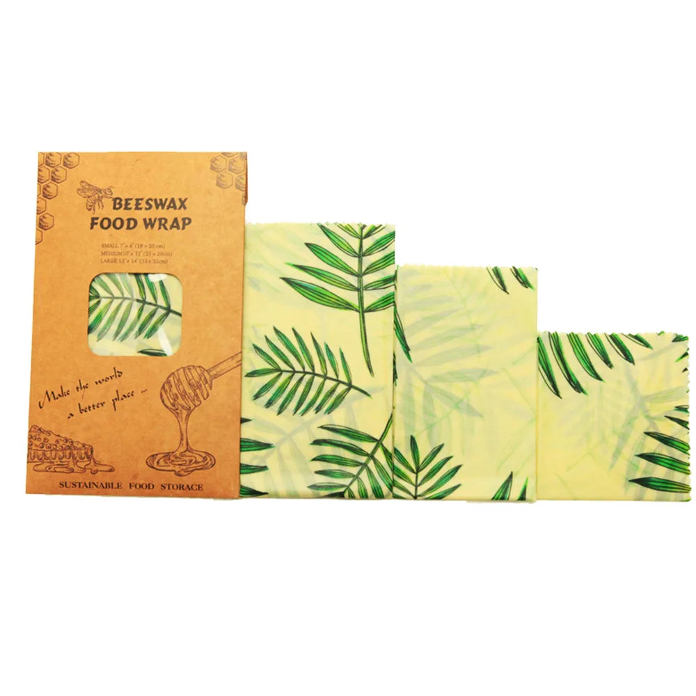 3/7 Pcs Beeswax Food Wraps
