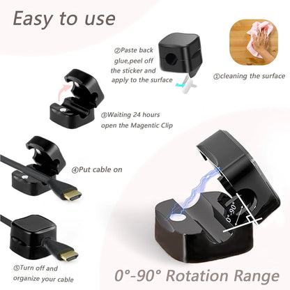 No-Drill Adhesive Cord Holders for Desk