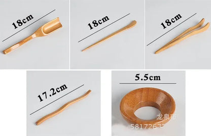 Wooden Tea Ceremony Utensils Set