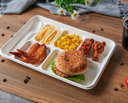 6 Compartment 90 Pack Compartment Paper Plate