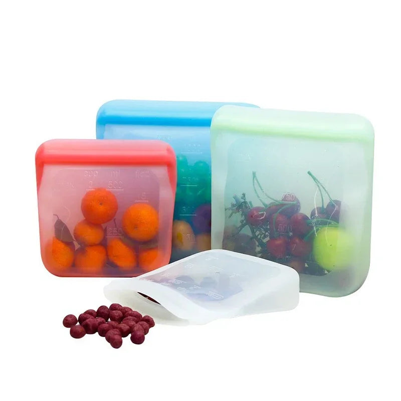 Silicone Food Storage Containers Reusable Bag